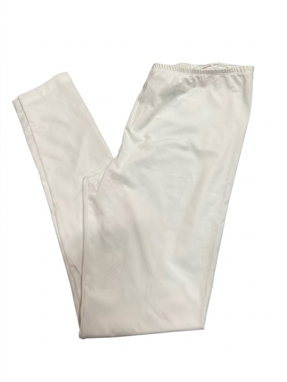 Cuddl Duds White Stretch Layering pant